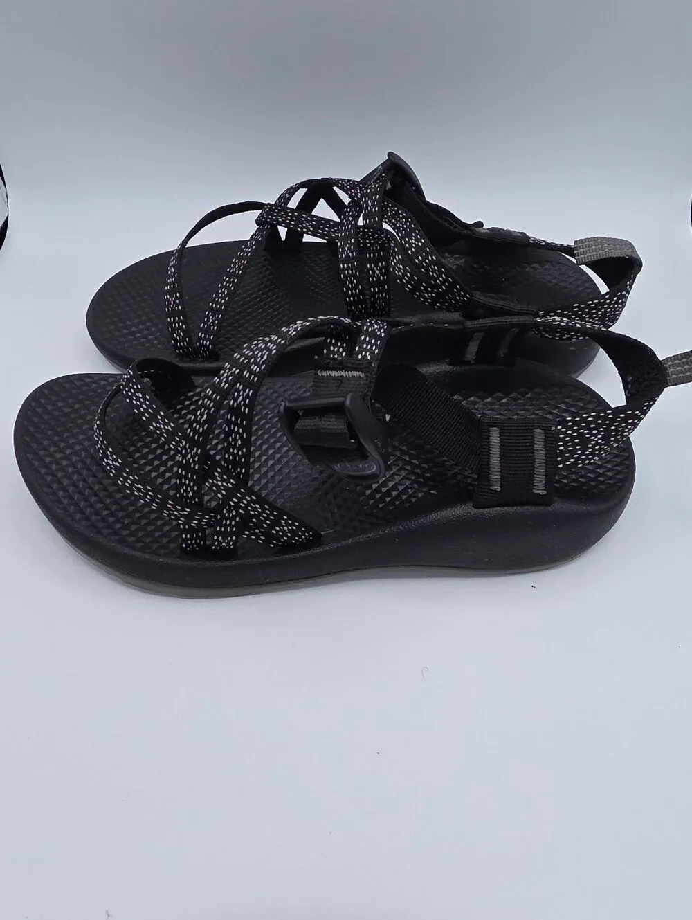 Chaco Kids Sandals Size 4 Black Pink Adjustable Hiking Water Shoes